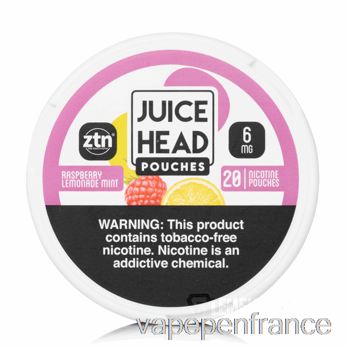 Sachets De Nicotine Juice Head - Limonade Framboise Menthe 12 Mg Stylo Vape